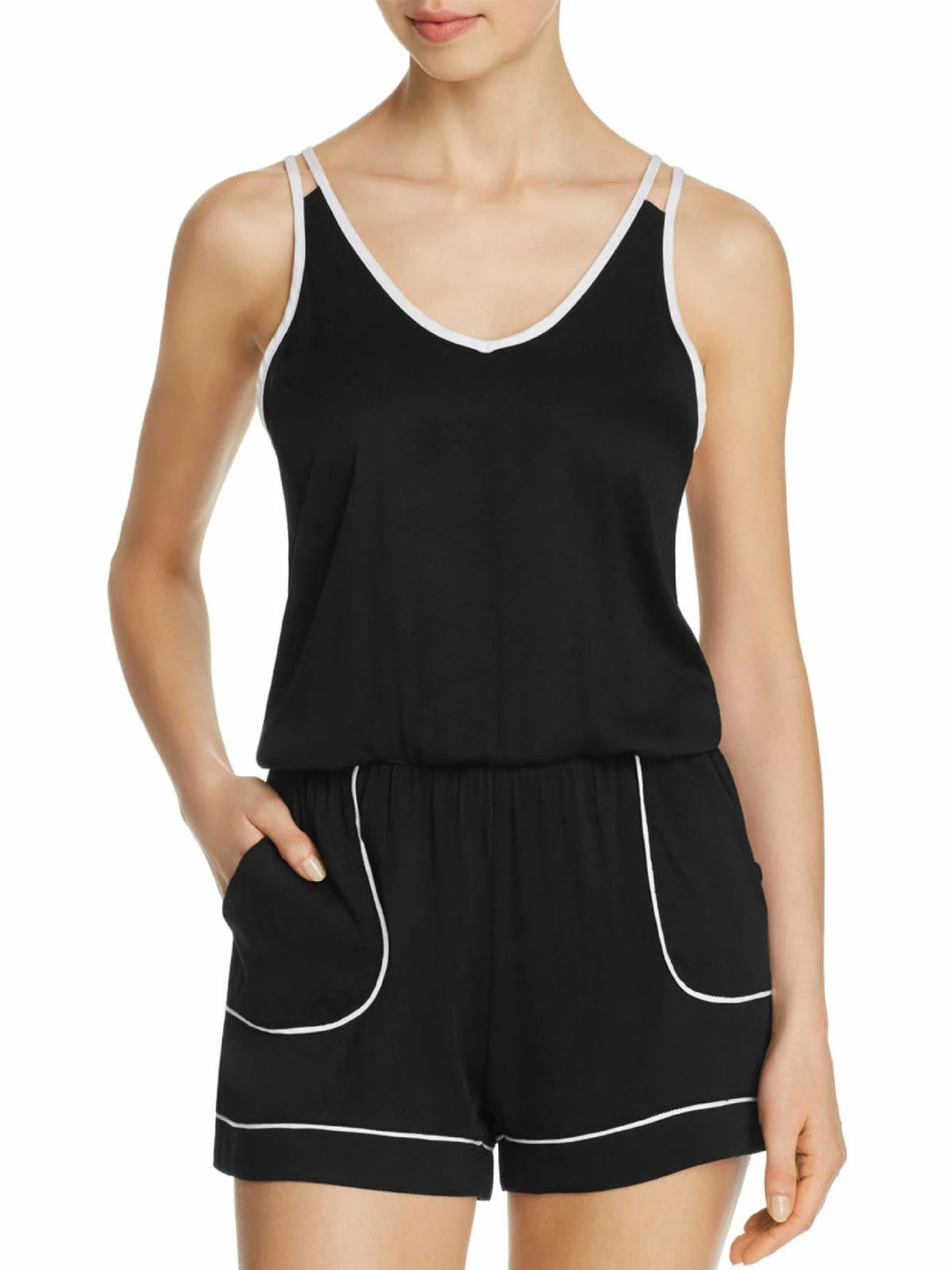 Brand new ๐งจ Splendid ๐ฉ Womens Pocket Spaghetti Straps Romper โ๏ธ 3 Brand new ๐งจ Splendid ๐ฉ Womens Pocket Spaghetti Straps Romper โ๏ธ