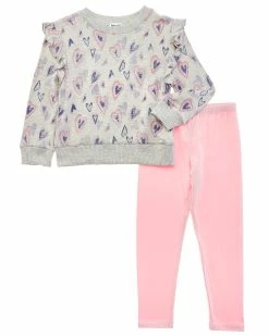 Brand new ⭐ Splendid 2pc Graffiti Hearts Sweatshirt & Legging Set ⭐