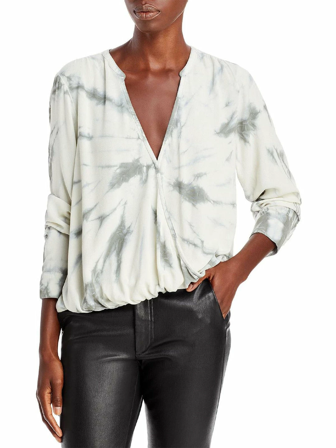 Best Sale 👍 Splendid Chrissy 👩 Womens Camouflage Surplice Wrap Top ❤️ 3 Best Sale 👍 Splendid Chrissy 👩 Womens Camouflage Surplice Wrap Top ❤️